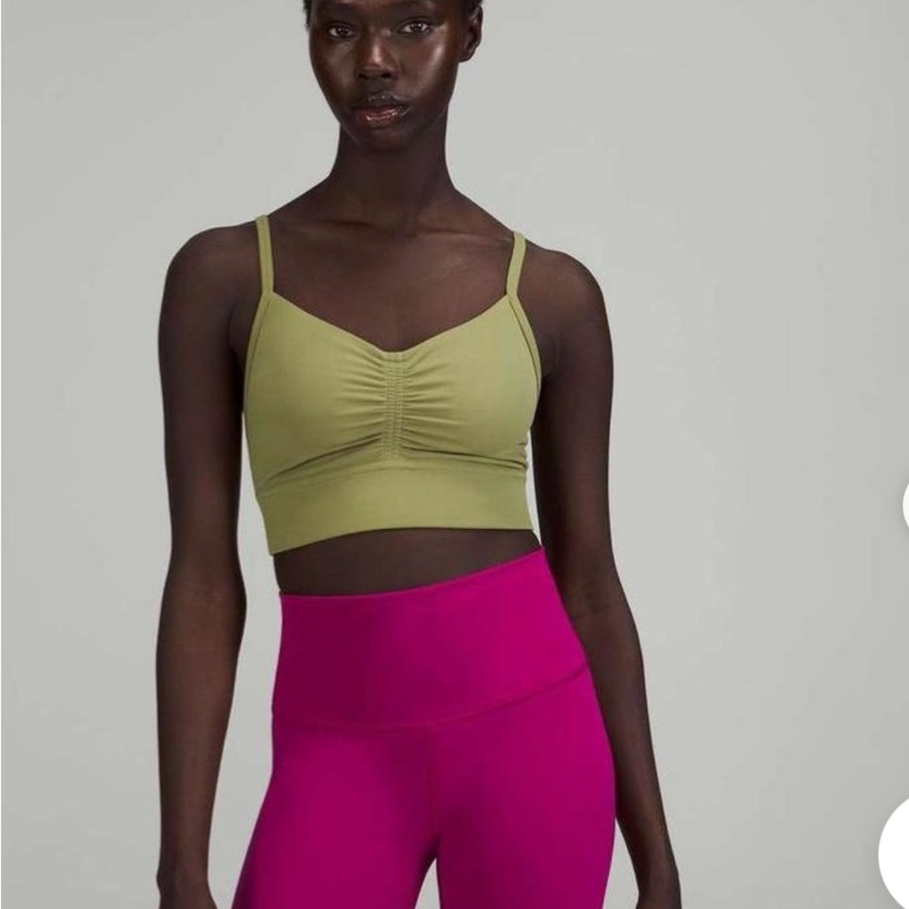 Lululemon Women's Green Crop-top Size 4